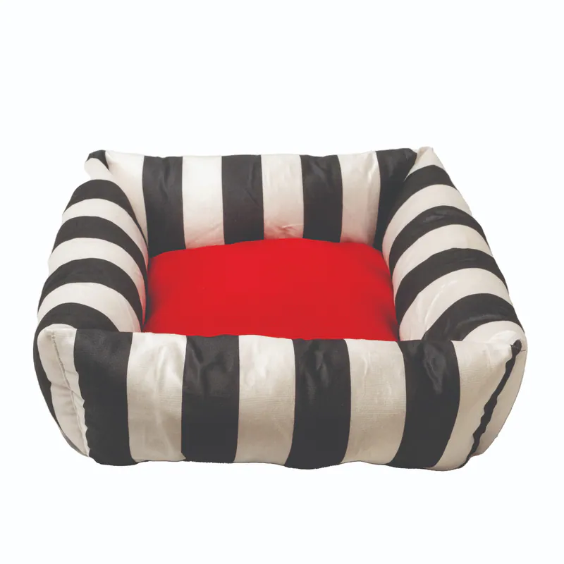 Square Zebra,Small Breed Pet Bed From LEANNE  Collection