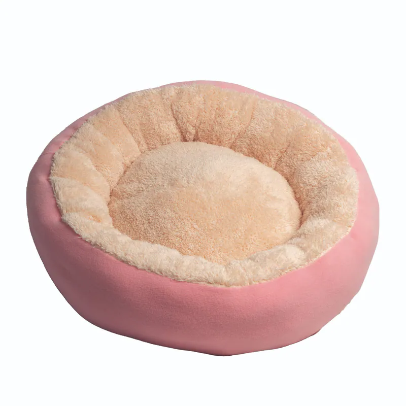 Soft Plush,Pet Calming,Anti Anxiety, Washable Warm Donut bed for Cats and small Dogs