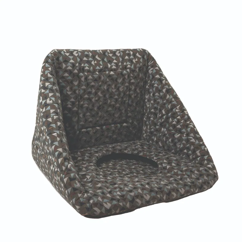 3-in-1 Foldable Pet Kitten Puppy Soft Cave Bed / Triangled Aztec Grey, view 2