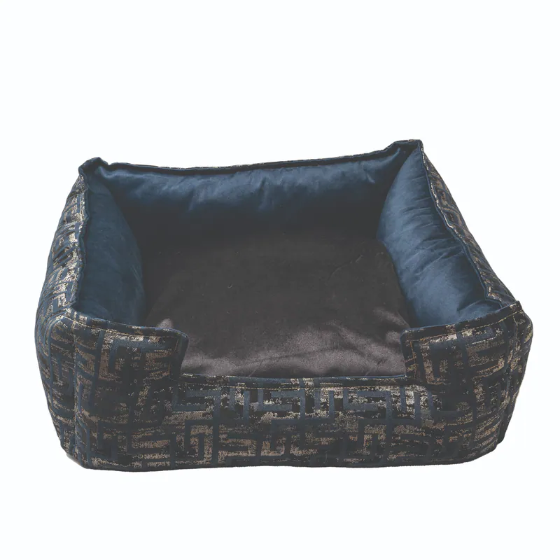 Glittery Jacquard Woven Night Navy Blue AZTEC from CORALINE Collection