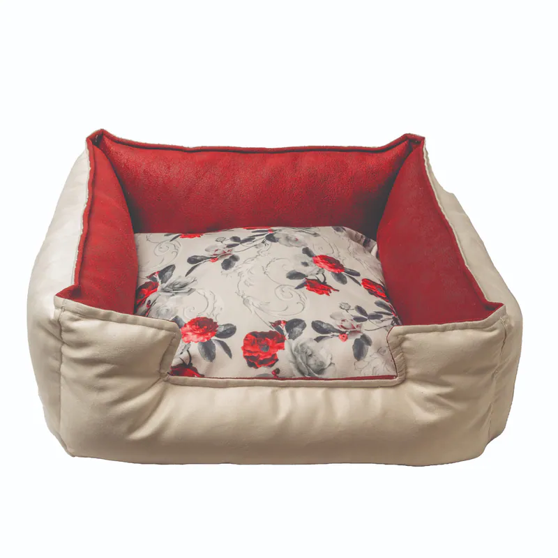 White Suede with Matching Velvet Cushion from SOFIA FLORAL Collection