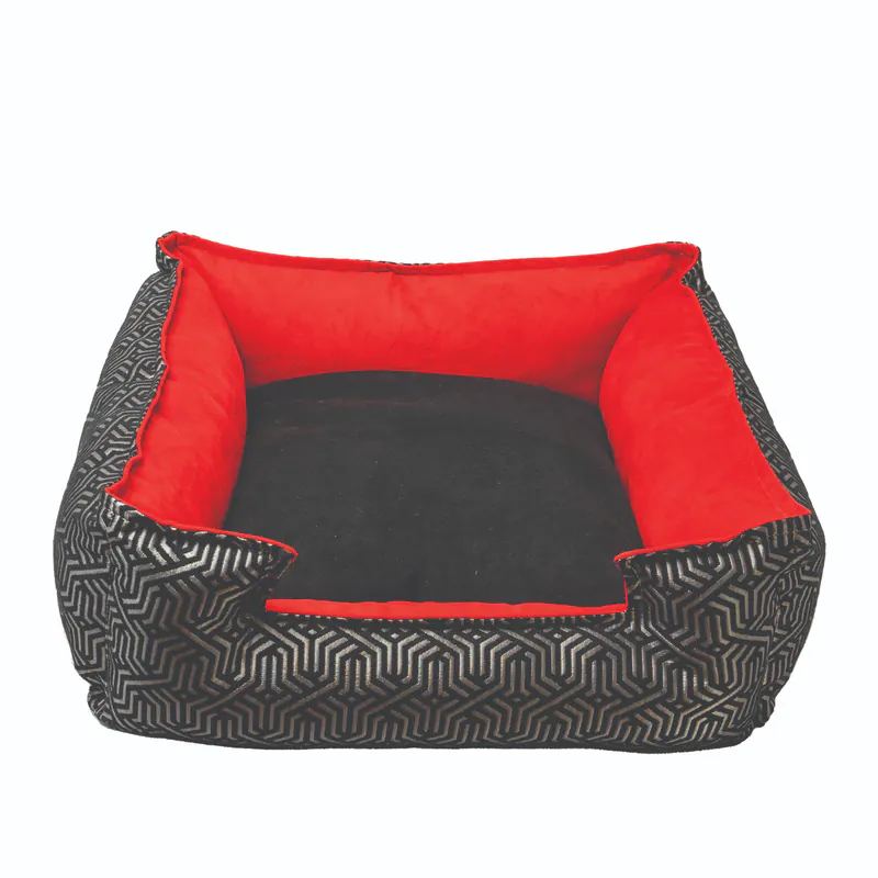 Glittery Jacquard Woven red AZTEC from CORALINE Collection